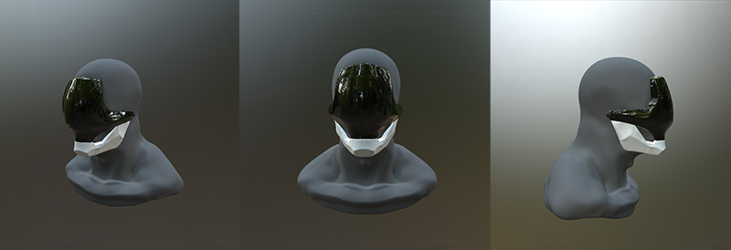 Hi-Poly Sculpt of a Character's Helmet