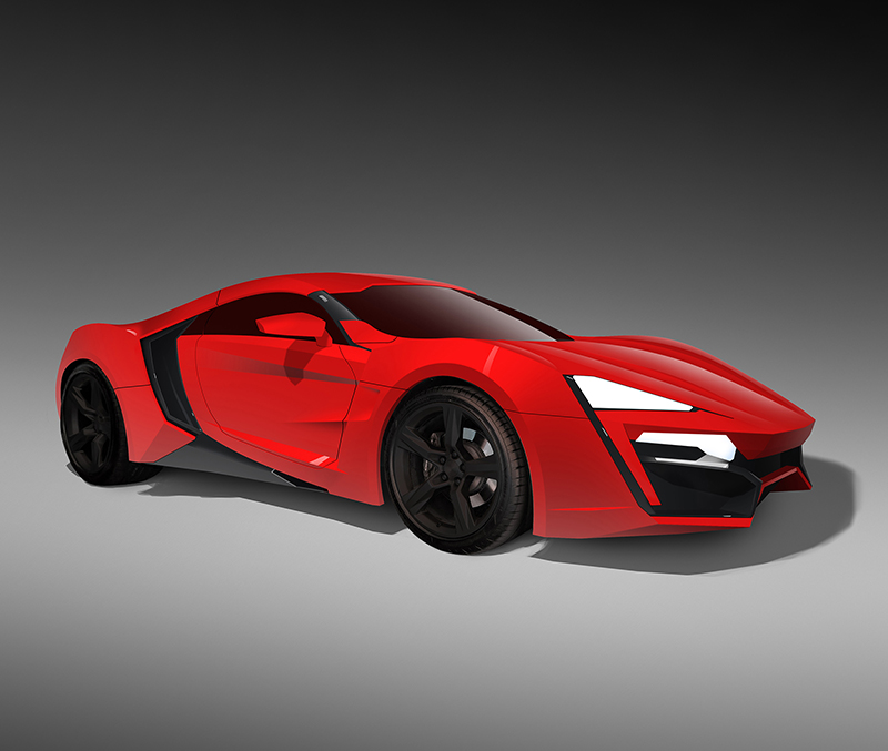 Semi-Realistic Car Rendering