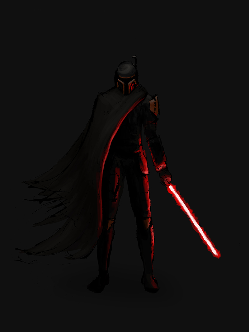 Star Wars Mandalorian Sith Illustration