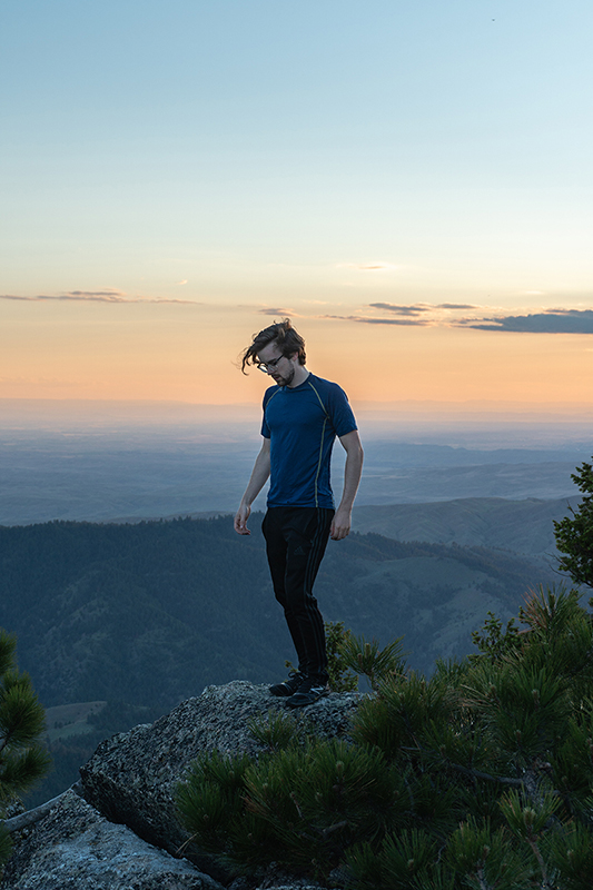 Mores Mountain Sunset Self Portrait